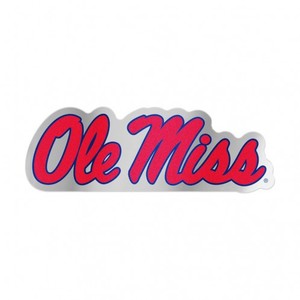 image of: Ole Miss Script Auto Badge Decal