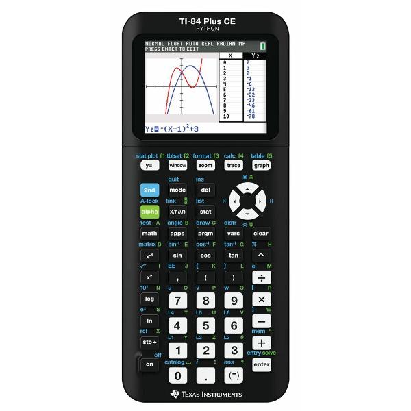 CALCULATOR - TI 84 PLUS CE GRAPHING PYTHON BLACK; $204.99