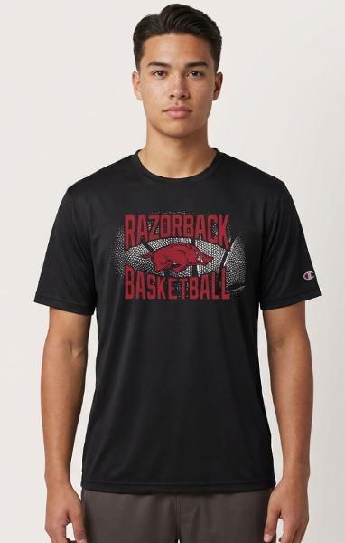 Arkansas Razorbacks Basketball Flat Top Short Sleeve Tee - Black; $29.98