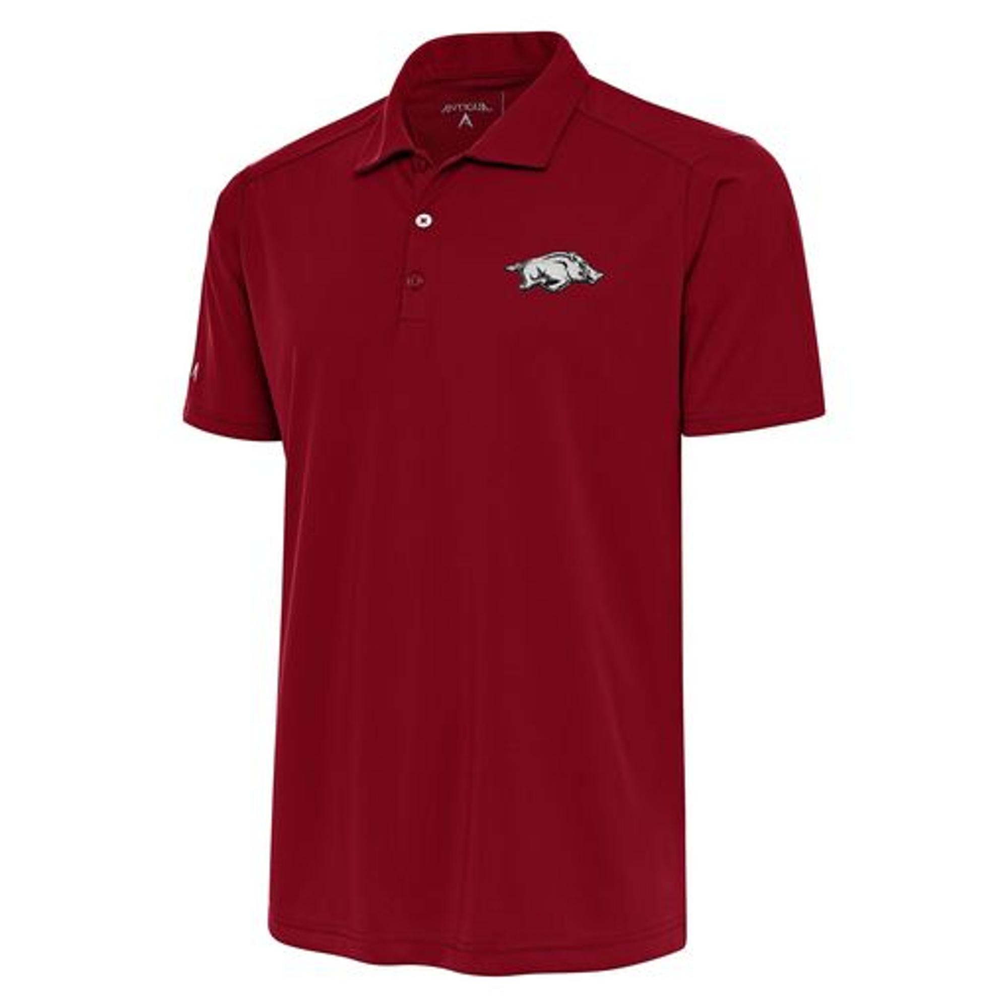 image of: Arkansas Razorbacks Antigua Tribute Polo - Crimson