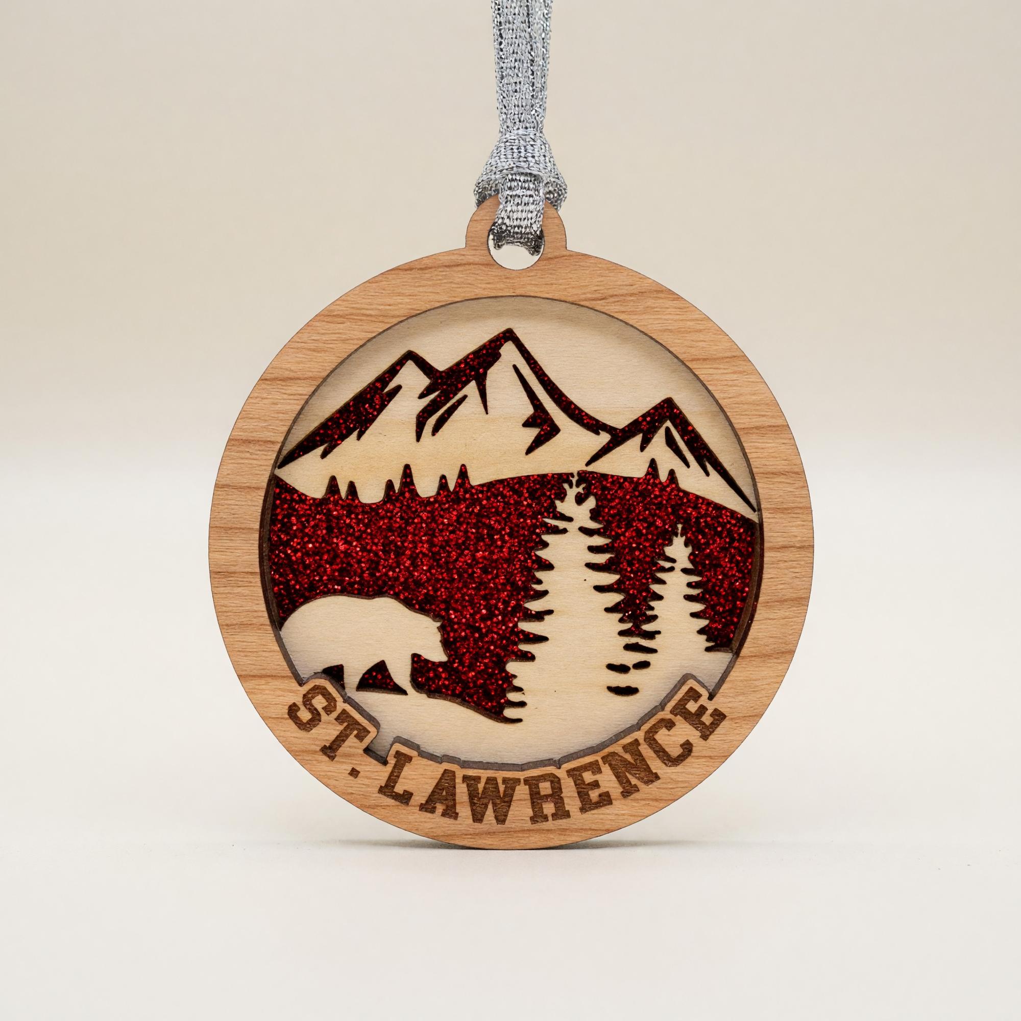 Product image 2 of 2 for St Lawrence Woodland Laser Engraved Wooden Ornament