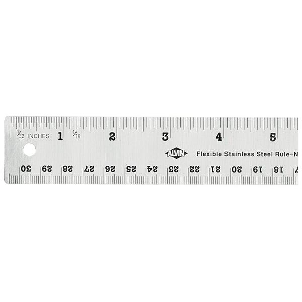 AA Cork Backed 6" Steel Ruler; $2.99