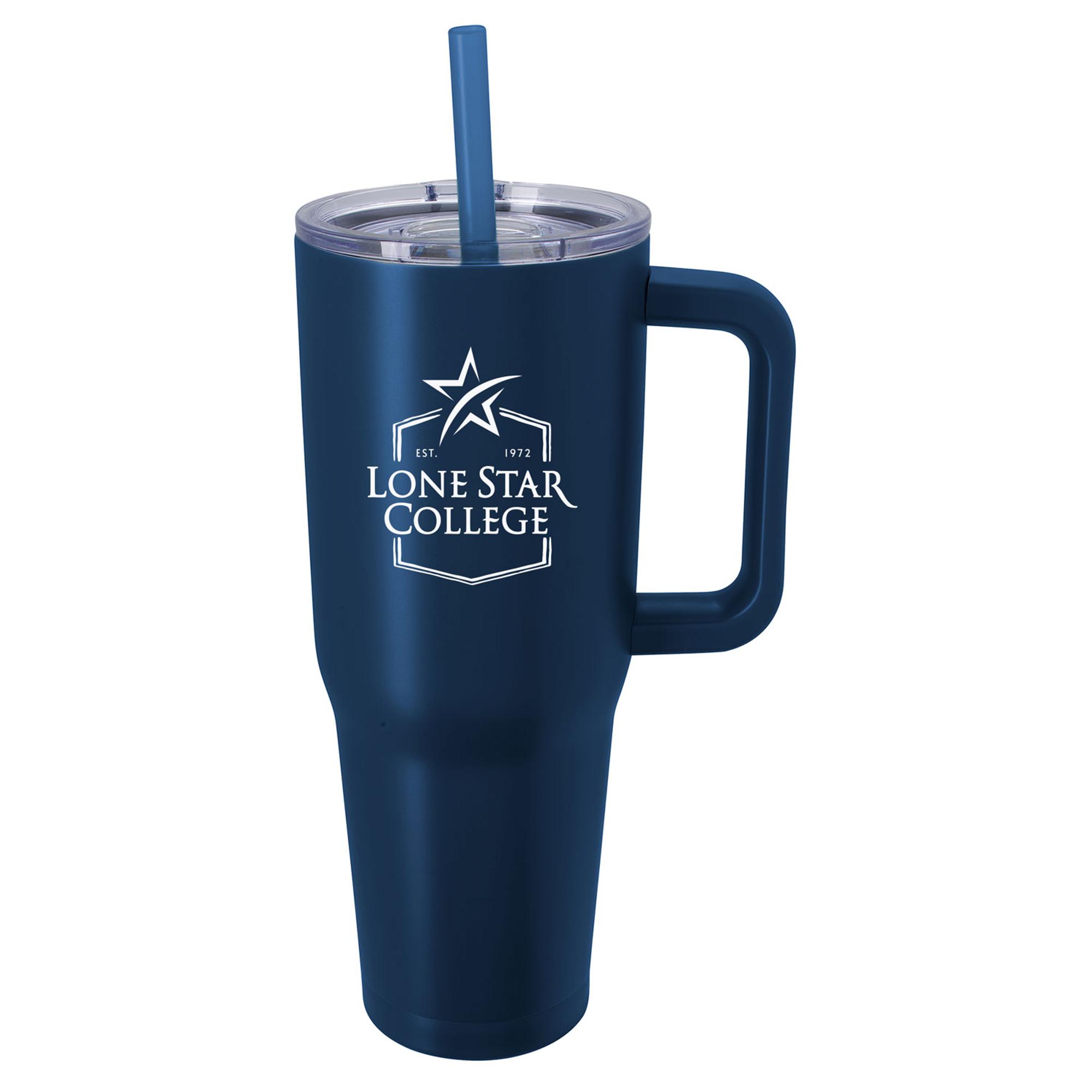 Variant 3 of 3 for Lone Star College 40oz Nova Handle Tumbler with Straw