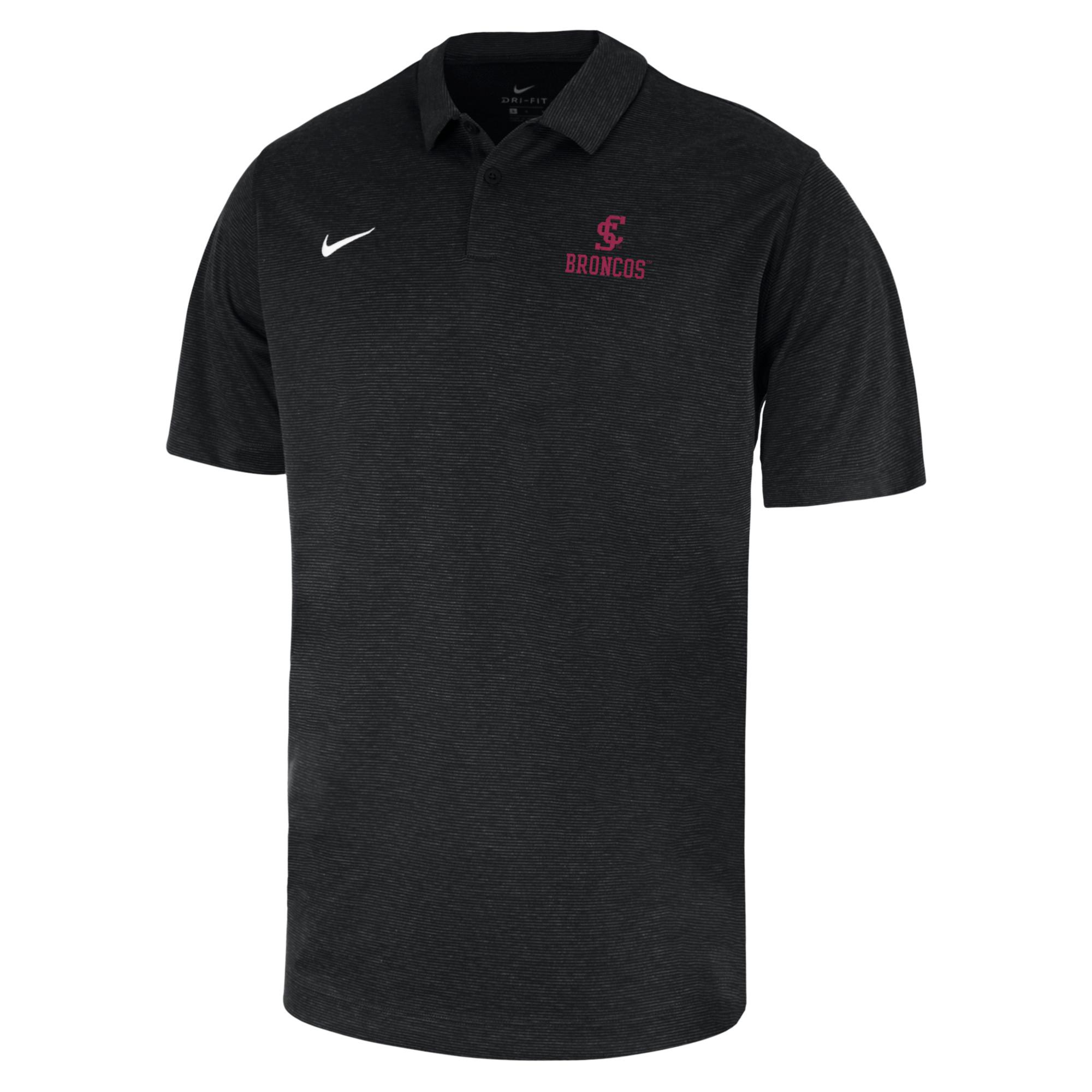 image of: Santa Clara Broncos Nike Men's Heather Polo, Black