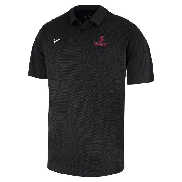 Santa Clara Broncos Nike Men's Heather Polo, Black; $75.00