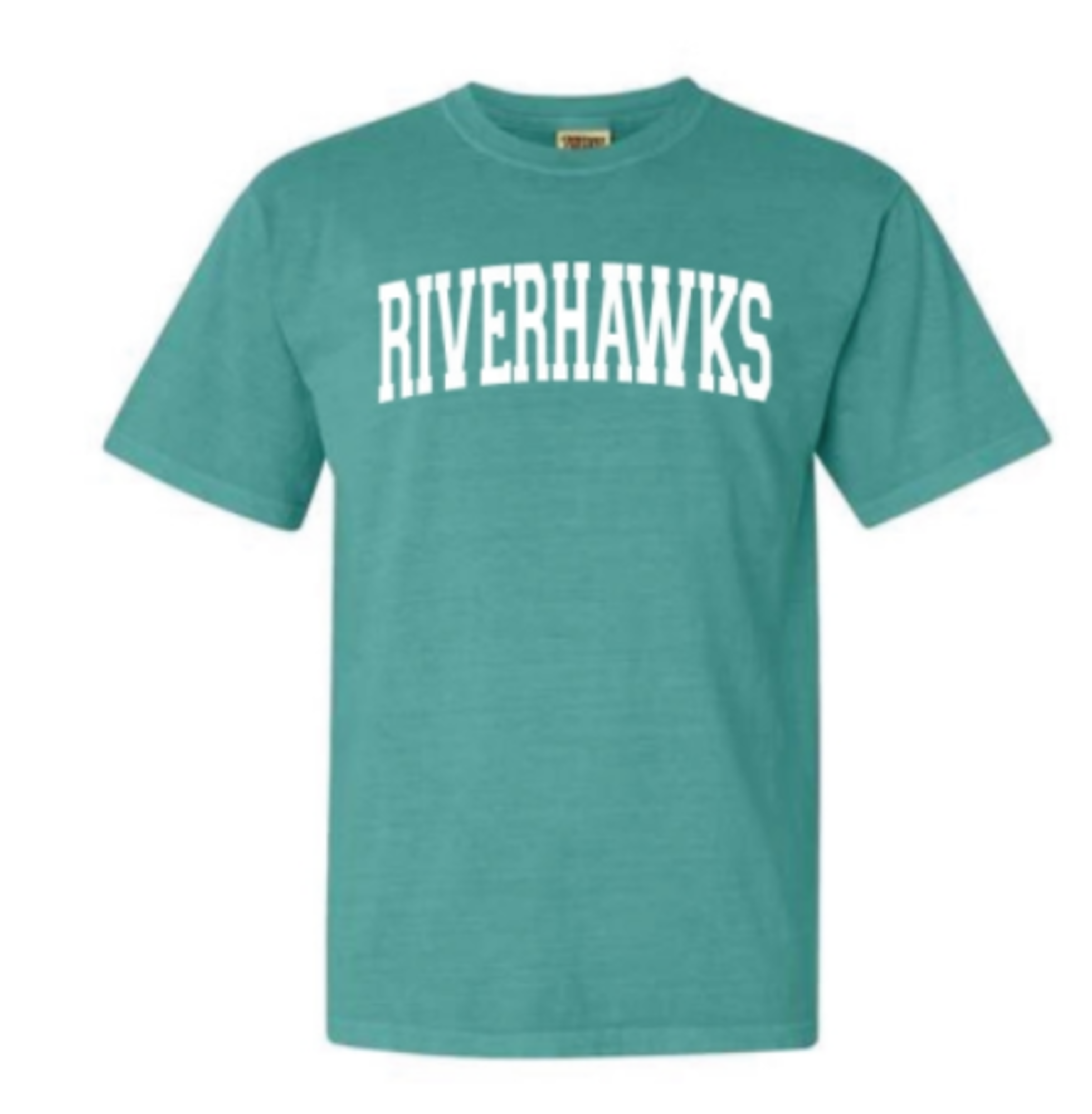 Northeastern State University Riverhawks Comfort Color Short Sleeve Tee- Seafoam; $22.95