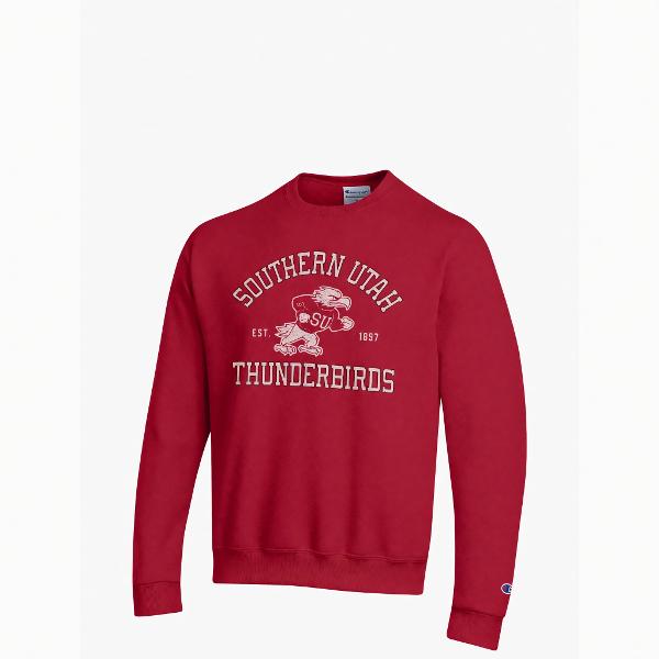 Champion SUU Red Crew – Fighting Bird 1897; $39.99