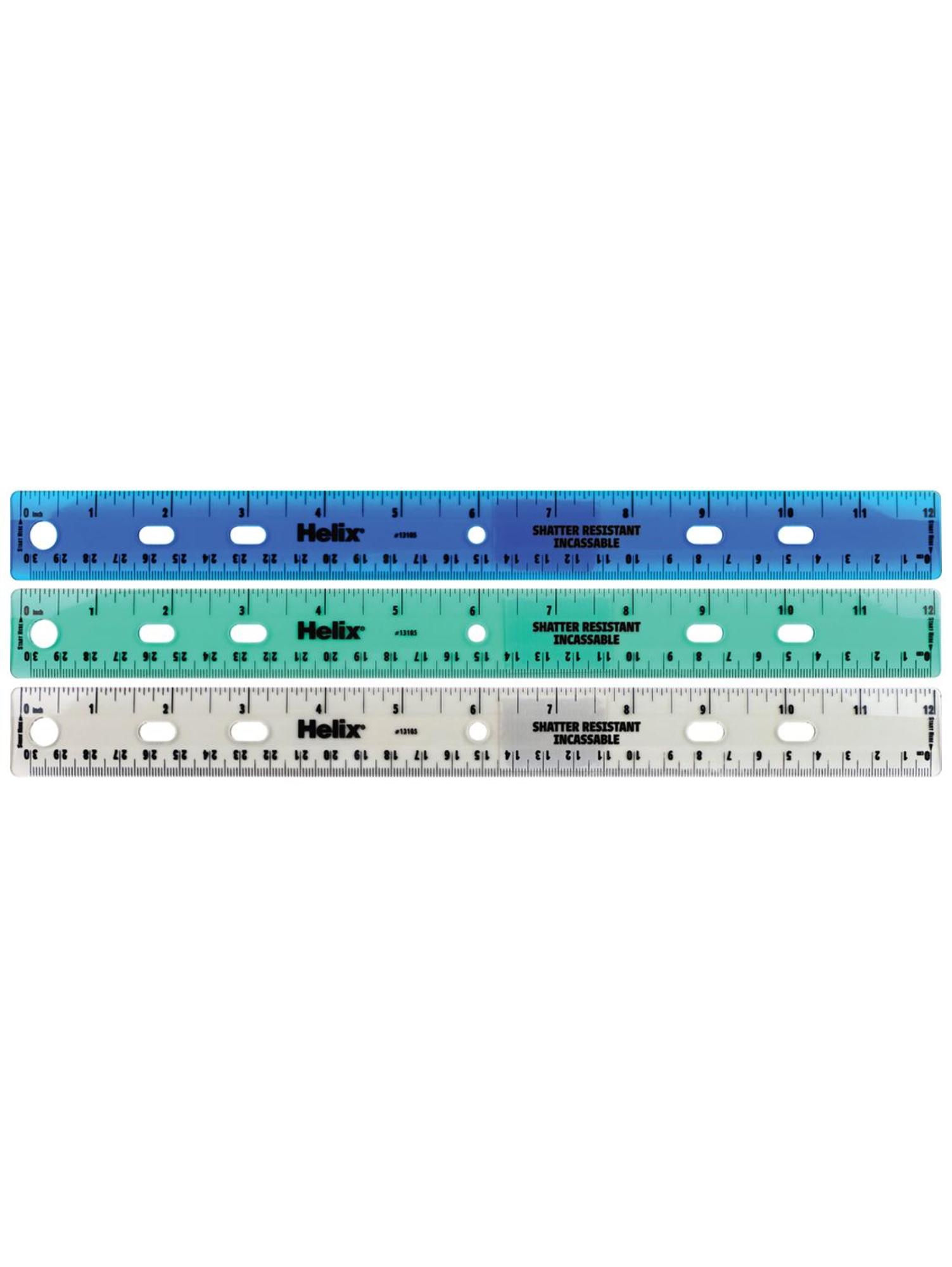 Product image 1 of 1 for Helix Shatter Resistant 12in Ruler, Assorted Colors