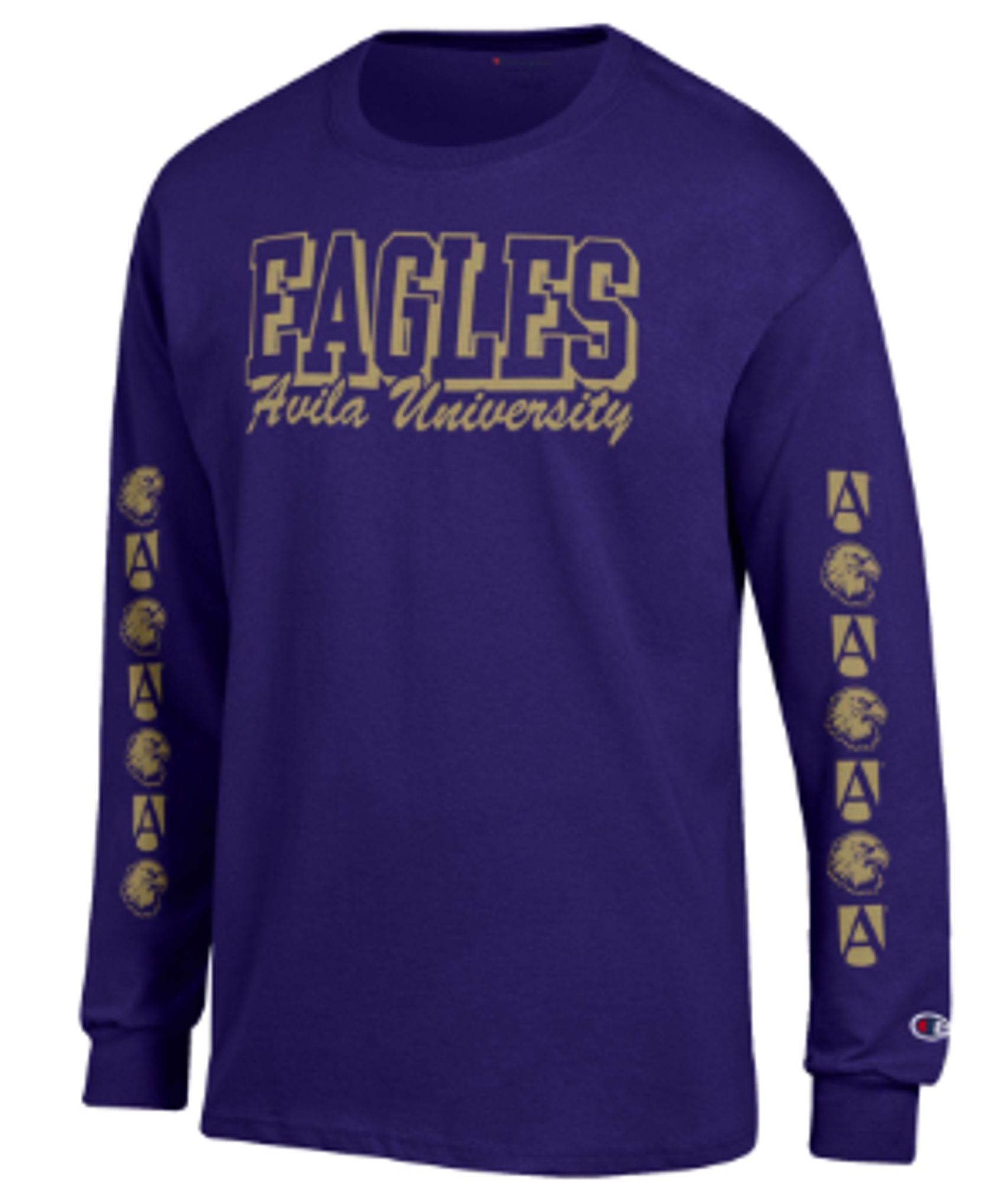 image of: AU LS TEE STRAIGHT EAGLES OVER SCRIPT