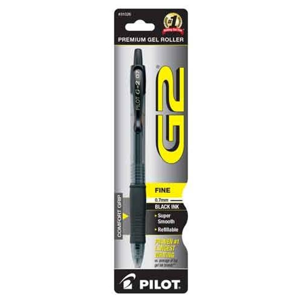 PEN G2 FINE POINT BLACK; $3.49