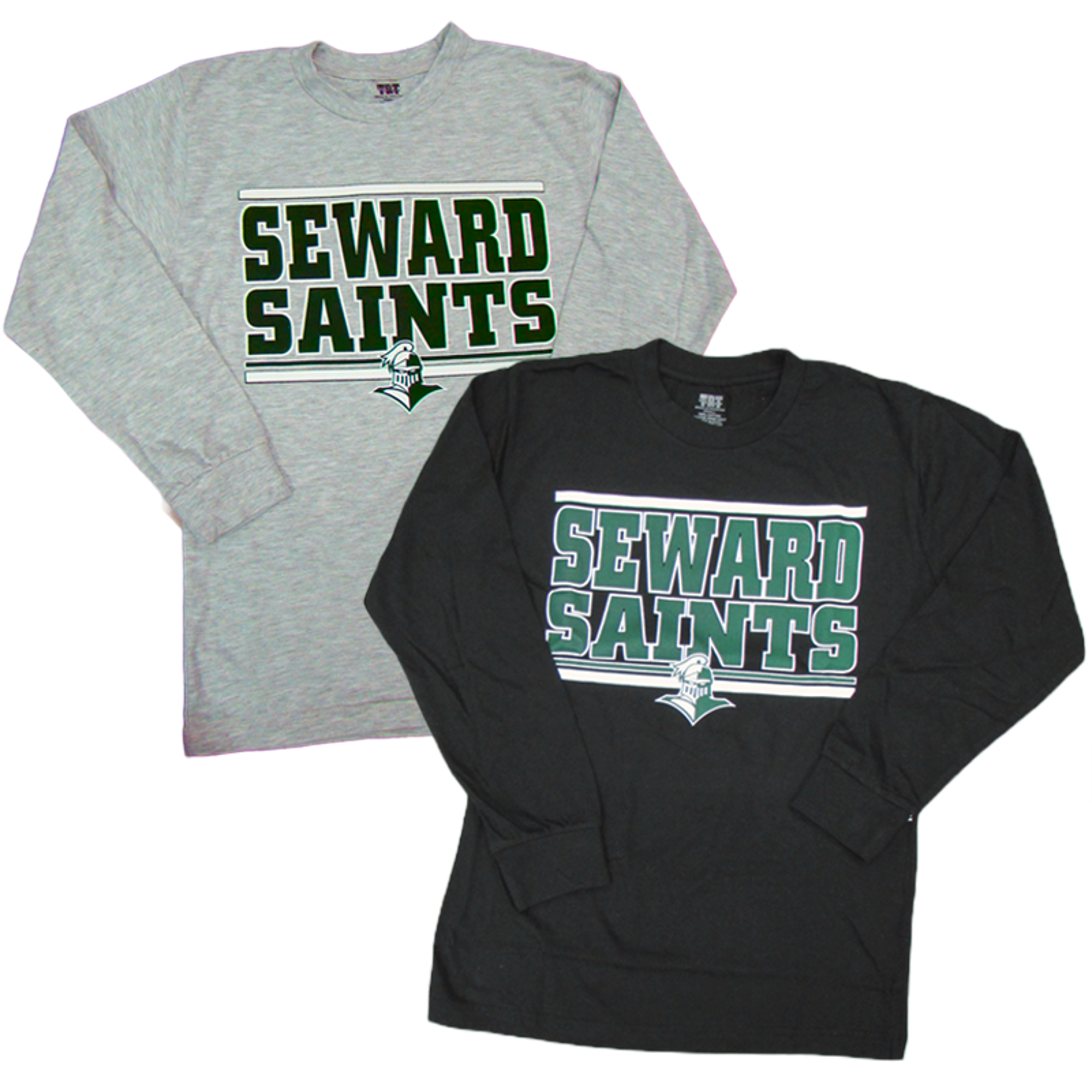 image of: TRT STACKED SEWARD SAINTS LS TEE