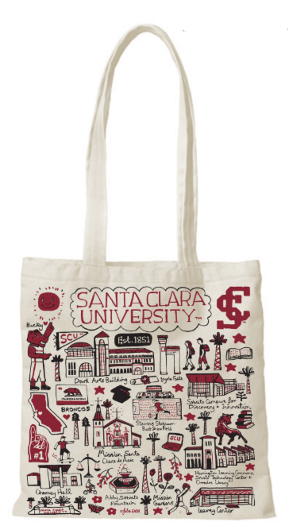 image of: Santa Clara University Julia Gash Canvas Tote
