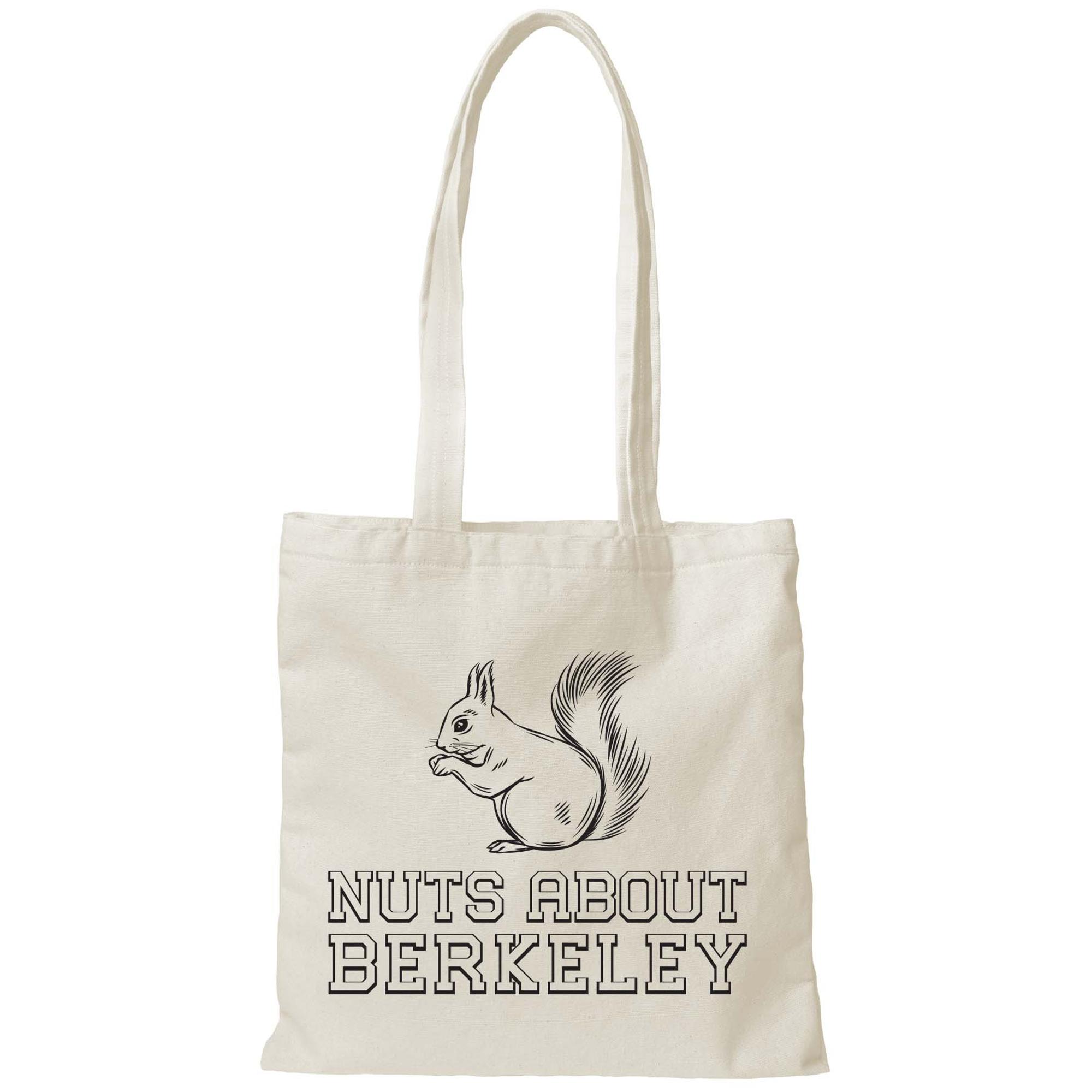 image of: Nuts About Berkeley Squirrel Canvas Tote Bag