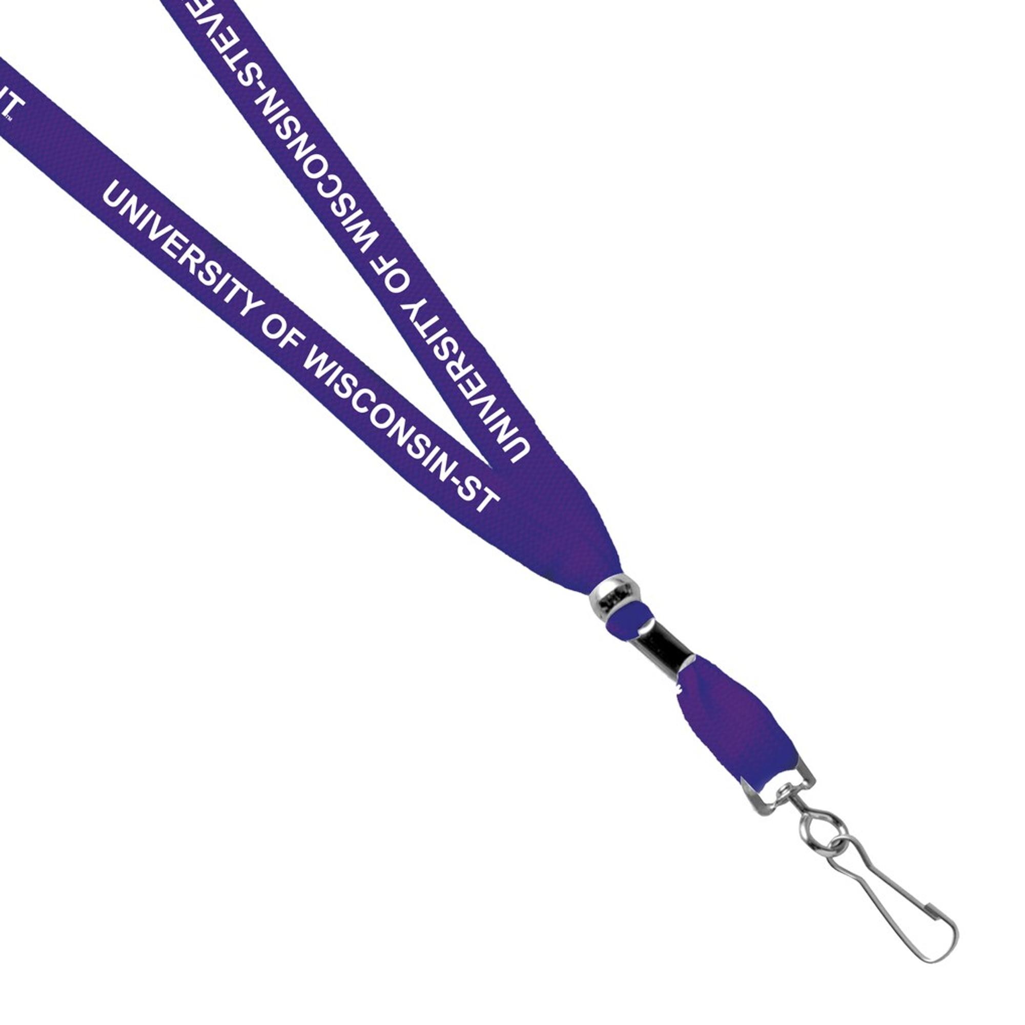 Product image 1 of 1 for University of Wisconsin Stevens Point 3/8 Lanyard, Purple