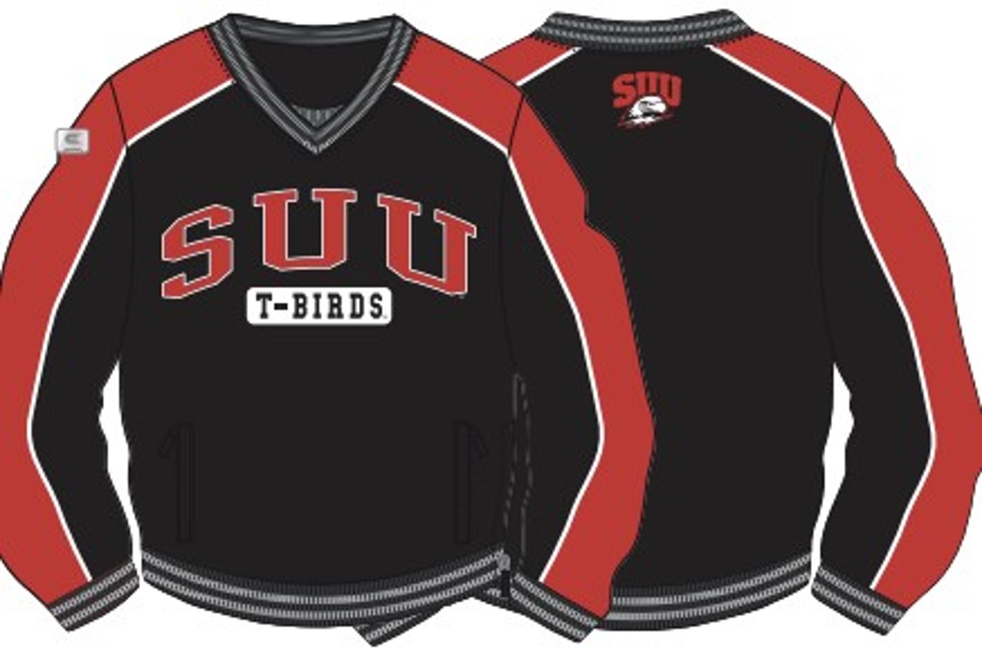 Product image 1 of 1 for COLOSSEUM BLACK/RED COACHES JACKET SUU T-BIRDS