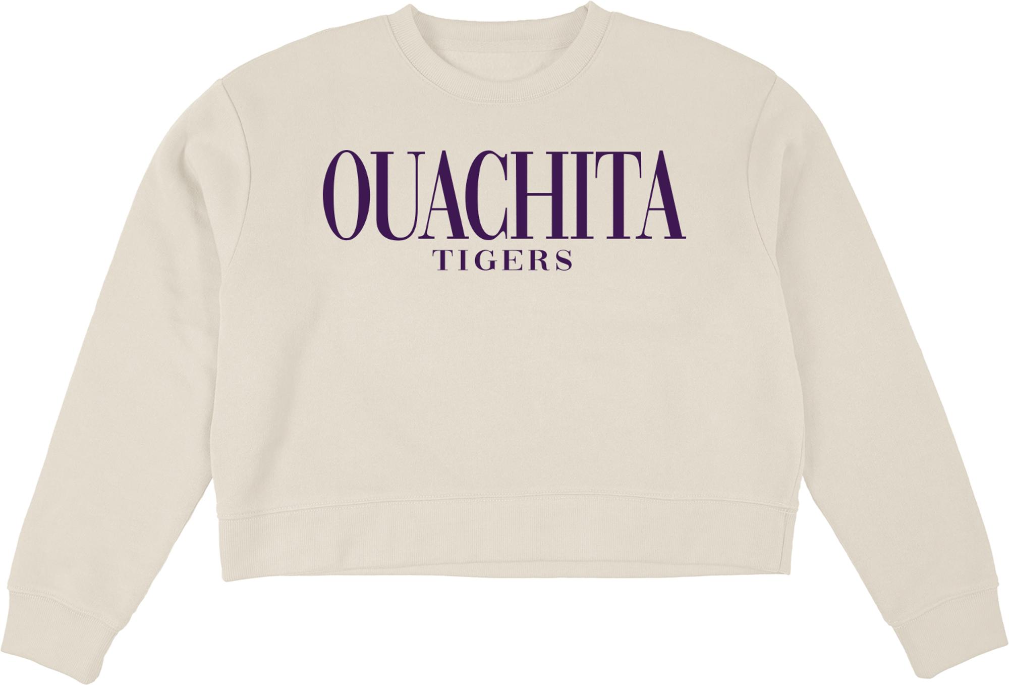image of: Ouachita Tigers Neat Look Cloud Fleece Midi Crew