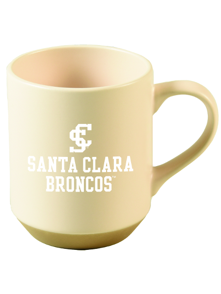 Santa Clara Broncos 16oz Matte Sandstone Mug, Cream; $14.98