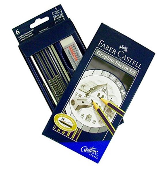 Faber Castell Studio Graphite Sketch Pencils Set 8 Pieces; $8.95