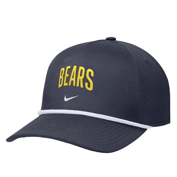 Nike Rise 5P Structured Adjustable Hat Bears / Cal Logo; $34.00