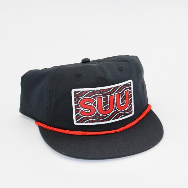 MV SPORT THE GAME HAT BLACK SUU PATCH WITH ROPE; $25.99