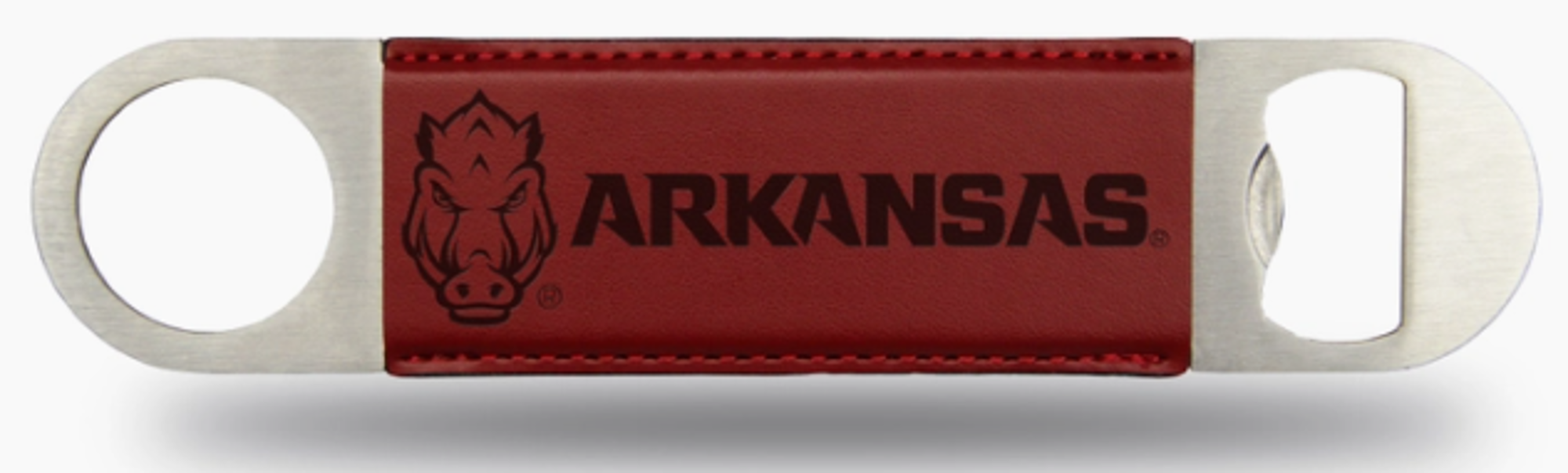 image of: Arkansas Razorbacks Laser Engraved Bar Blade Bottle Opener