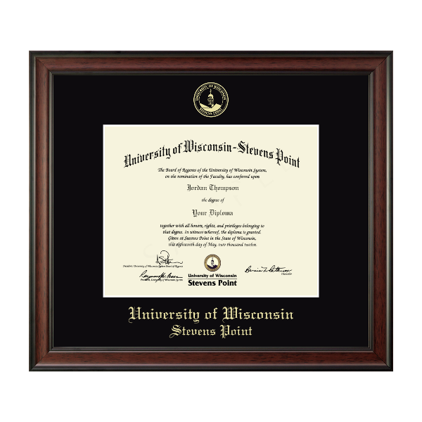 UWSP Gold Embossed Studio Diploma Frame; $116.00
