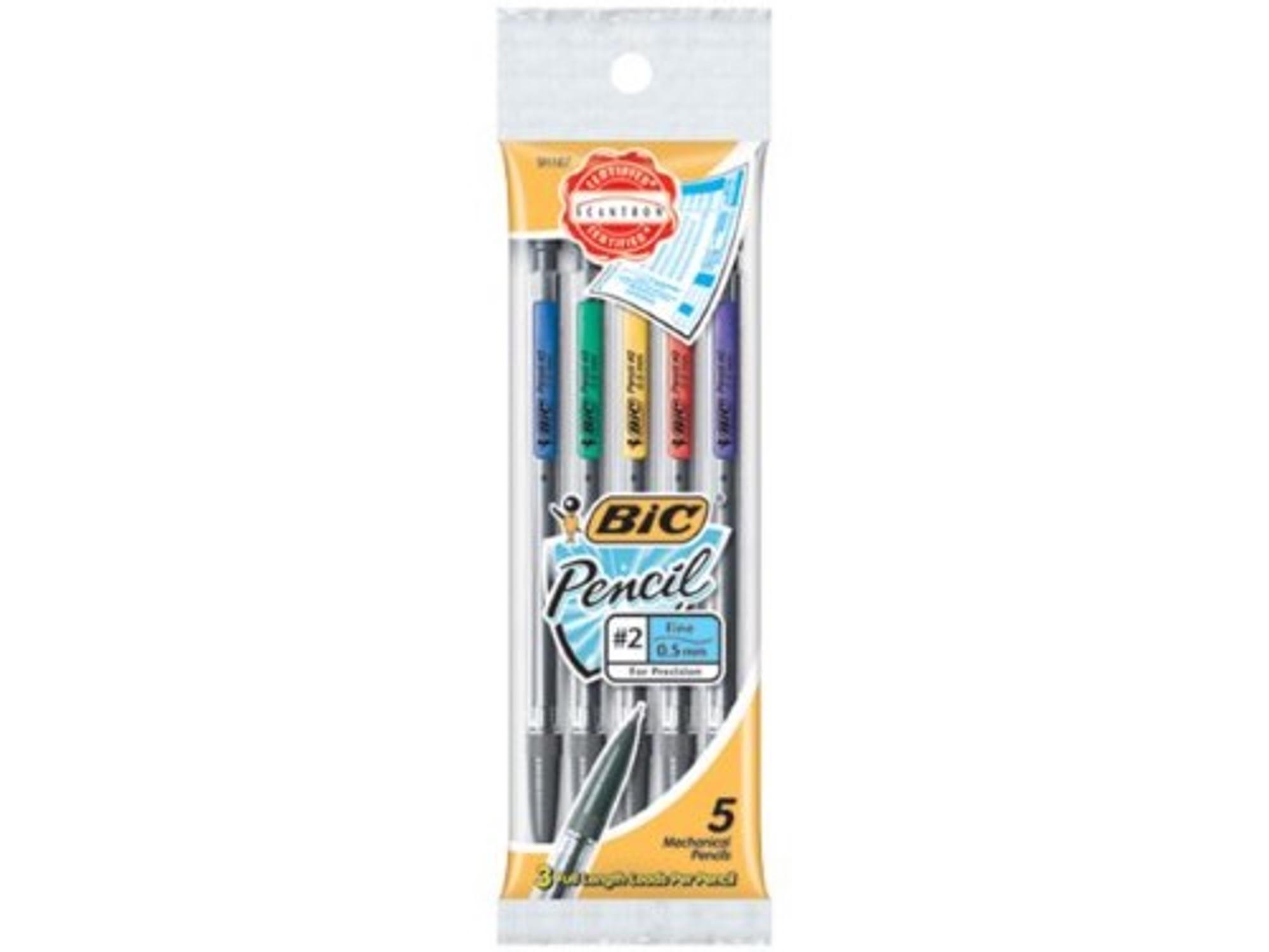 image of: BIC Xtra Life Mechanical Pencil Black .5mm 5PK