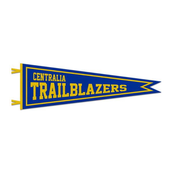 Jardine 9"x27" Dovetail Pennant Blue/Gold; $13.99