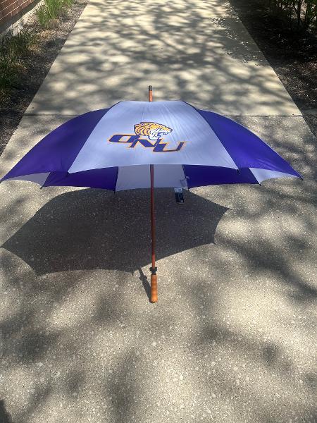 Olivet Nazarene University Golf Umbrella; $34.99