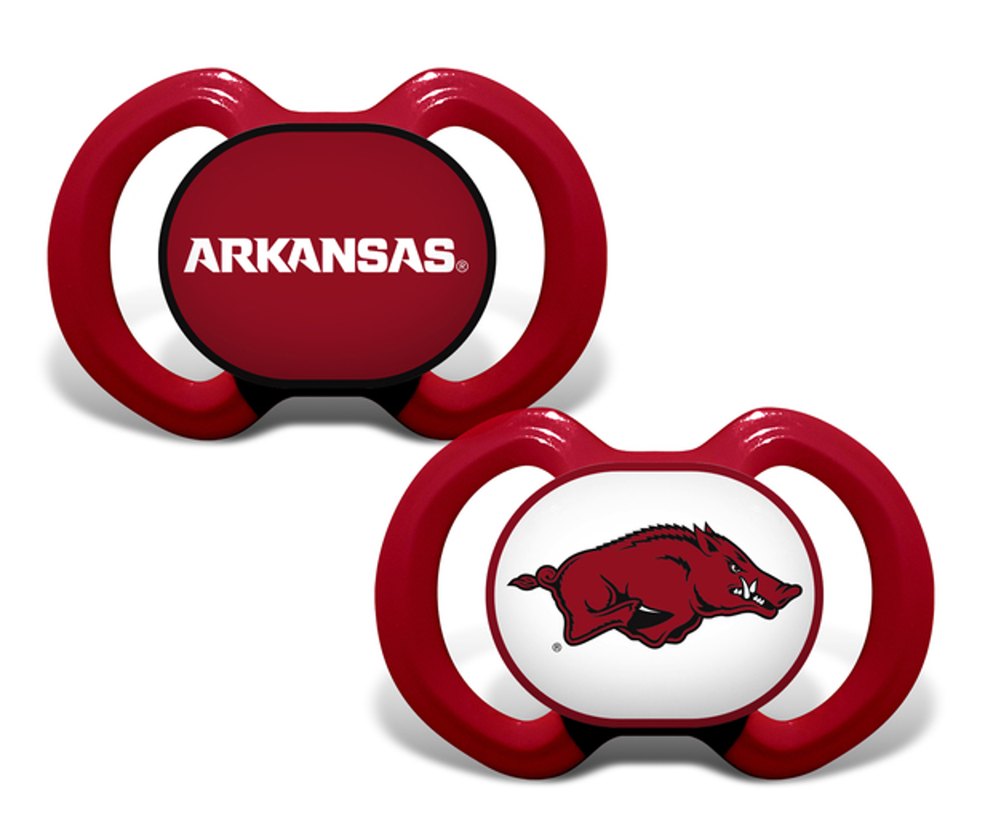 image of: Arkansas Razorbacks NCAA Running Hog Pacifier 2 Pack