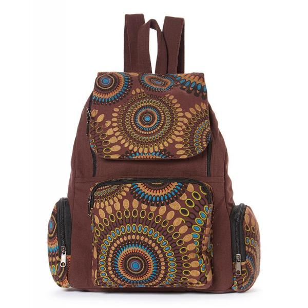 Rising "Māṭō" Nepalese Cotton Backpack; $24.00