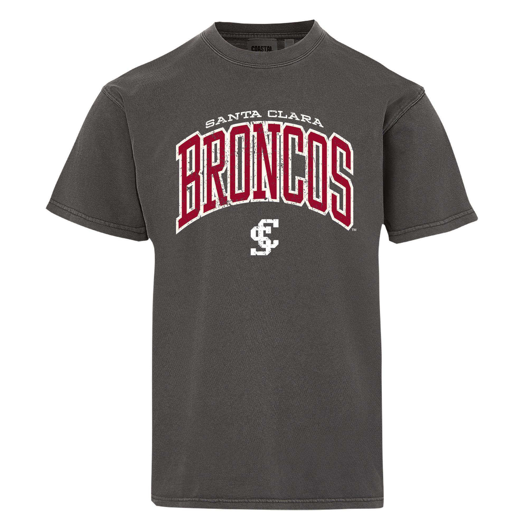 image of: Santa Clara Broncos Coastal Color Short Sleeve Tee, Black Caviar