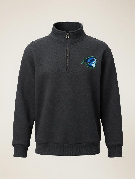 QUARTER ZIP Charcoal Heather; $49.99