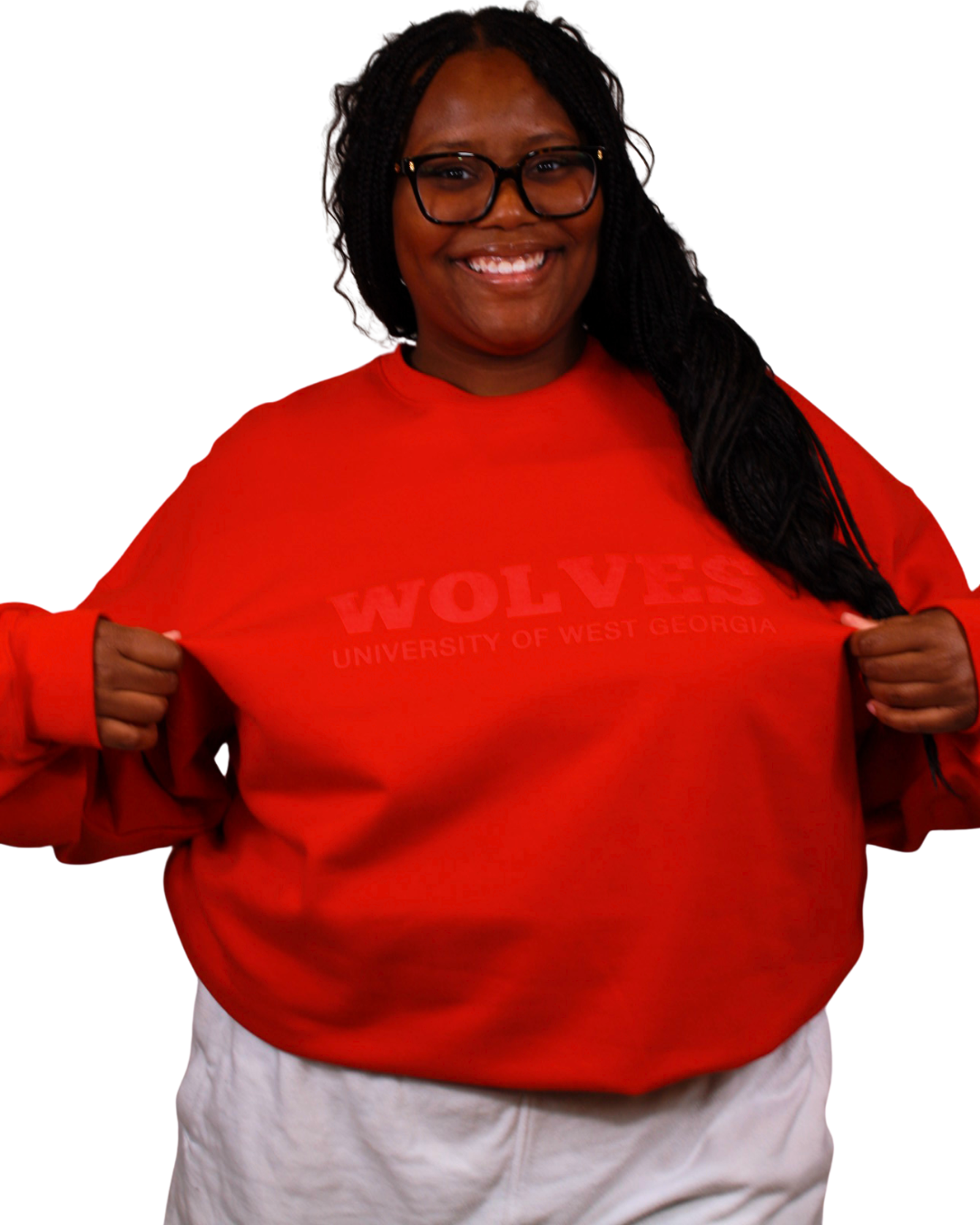 Product image 1 of 2 for Wolves Red Puff Crew