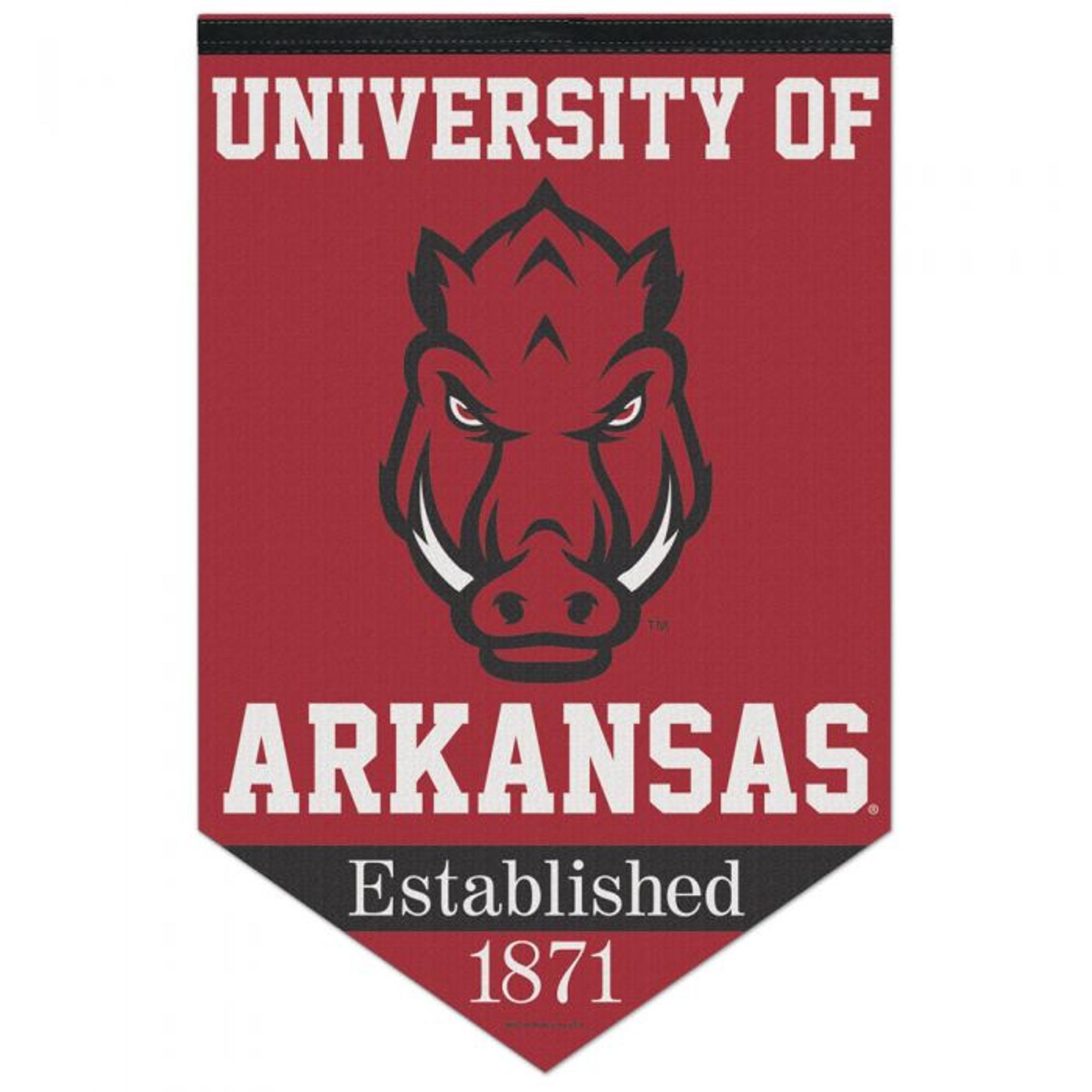 image of: Arkansas Razorbacks Premium Felt Banner Chevron