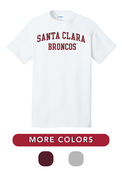 Santa Clara Broncos Arch Short Sleeve Tee; $14.98