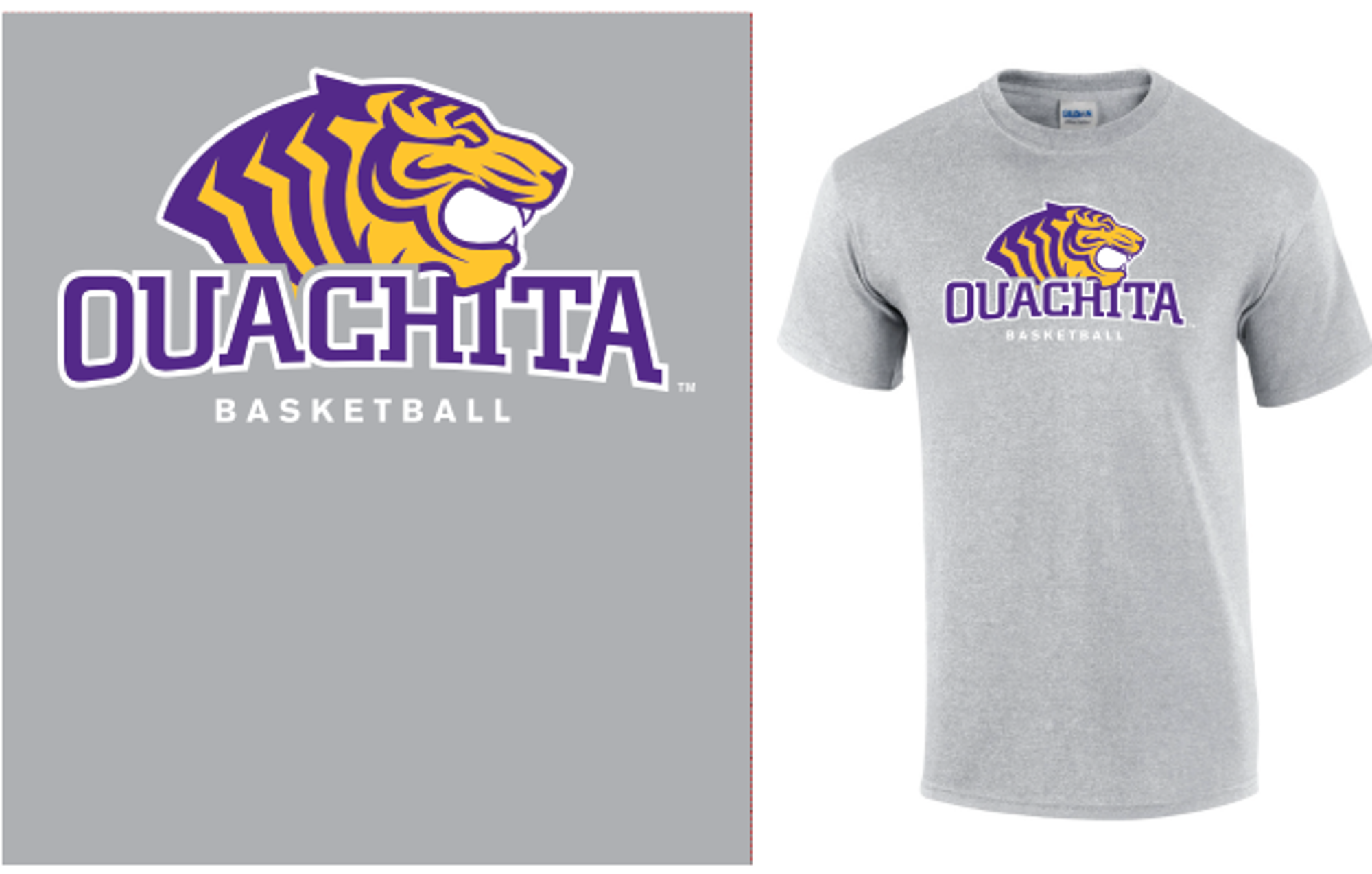 image of: Ouachita Tigers Basketball Tee