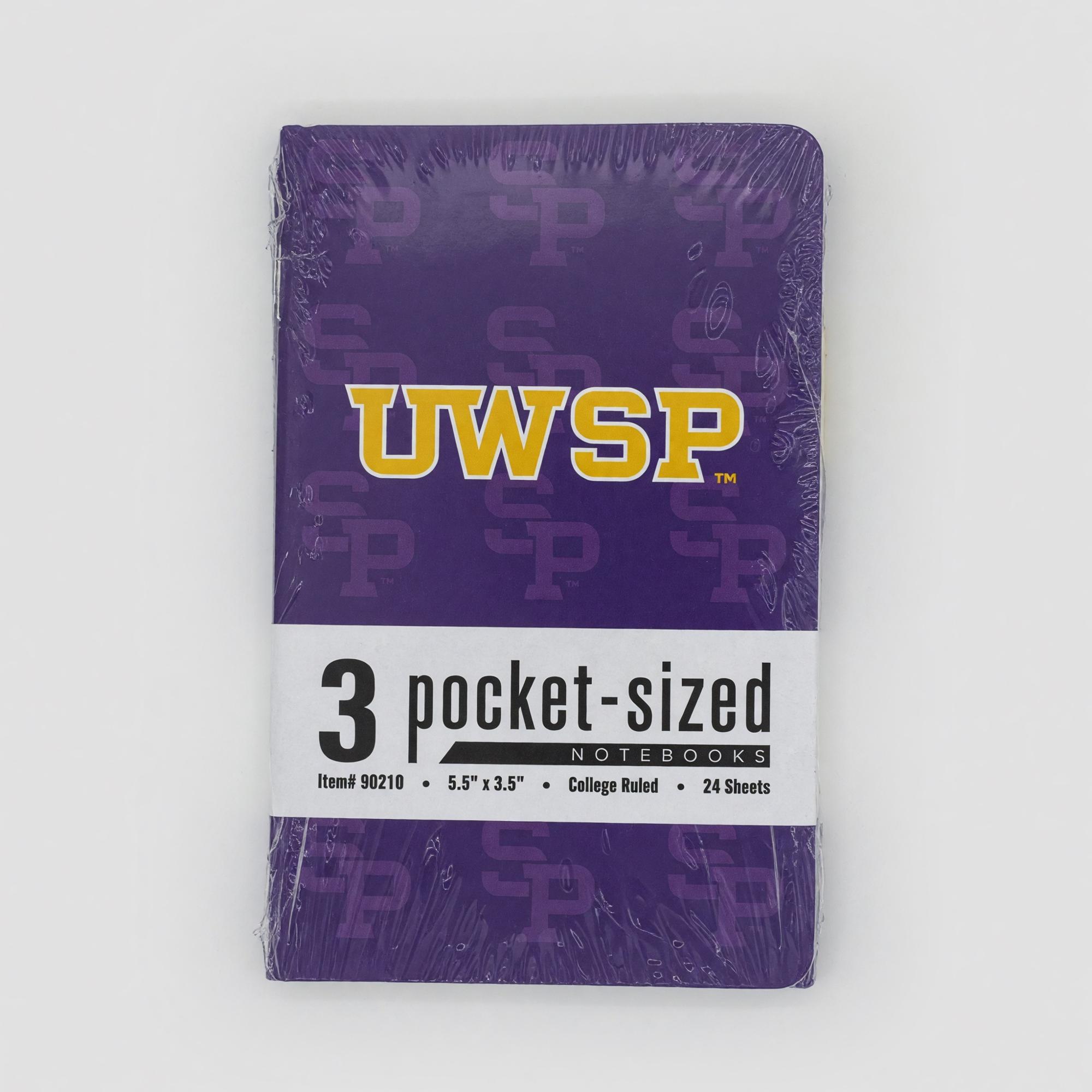 Product image 1 of 2 for UWSP Pocket Sized Notebook, 3 Pack