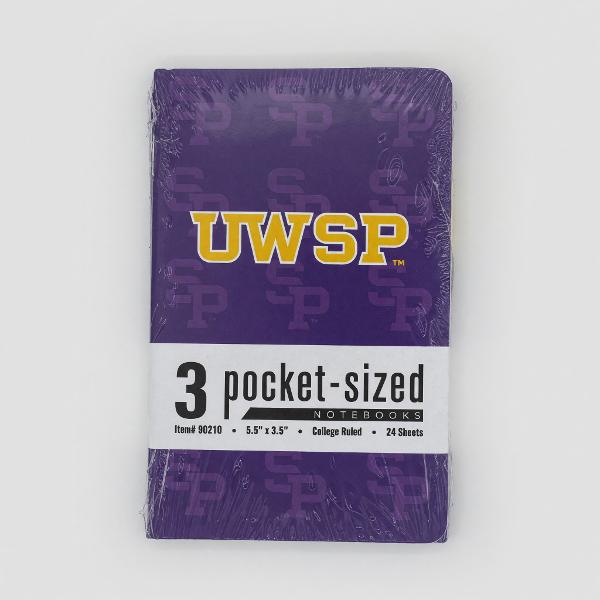 UWSP Pocket Sized Notebook, 3 Pack; $9.98