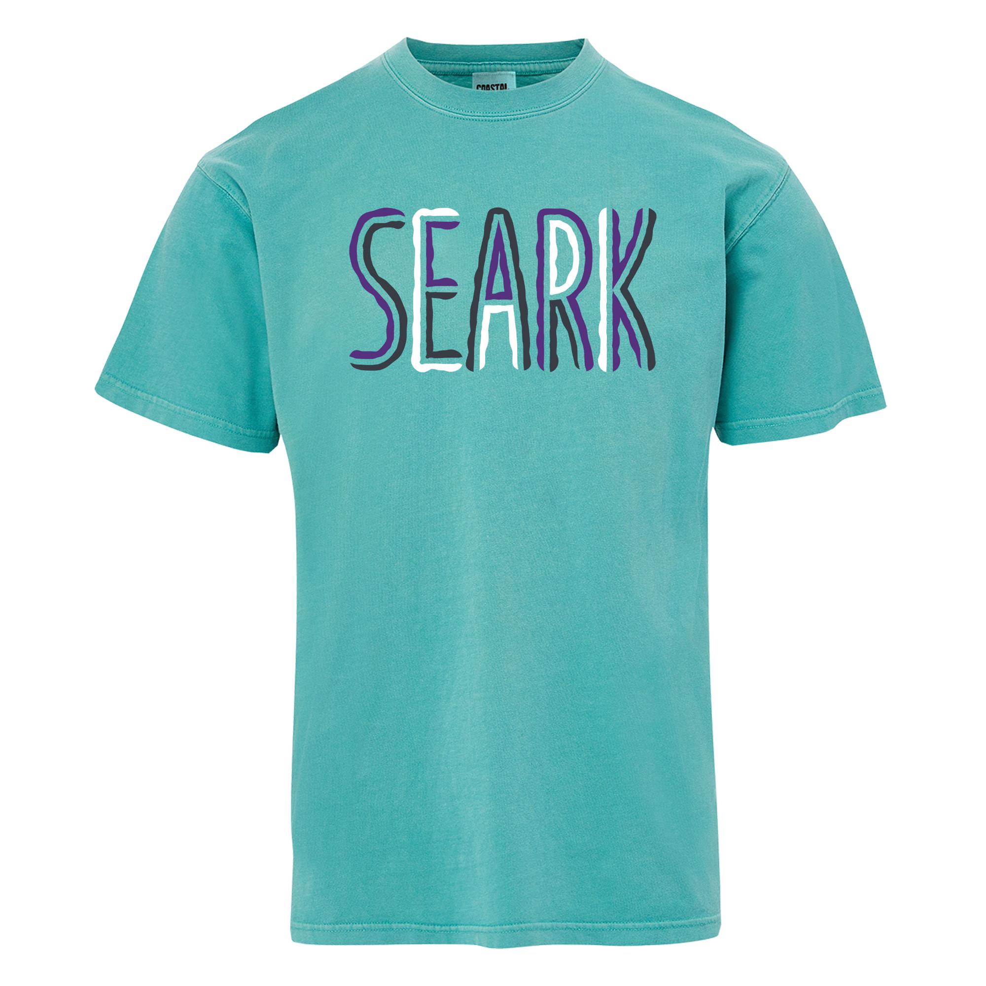 Product image 1 of 1 for Southeast Arkansas College Coastal Color Short Sleeve Tee, SEARK Logo, Juniper Green