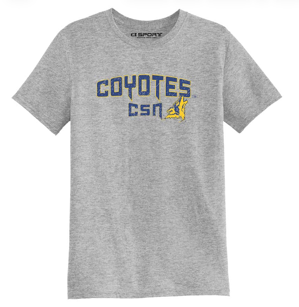 CSN SS TEE TODY COYOTES CSN GREY; $21.99
