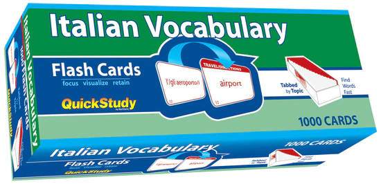 Cover image for ITALIAN VOCABULARY FLASH CARDS