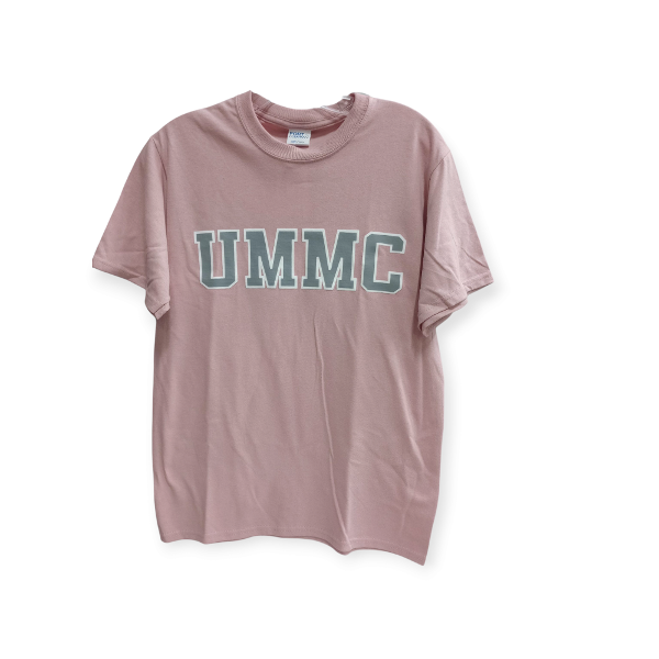 UMMC BLOCK TEE- Pale Blush; $14.95