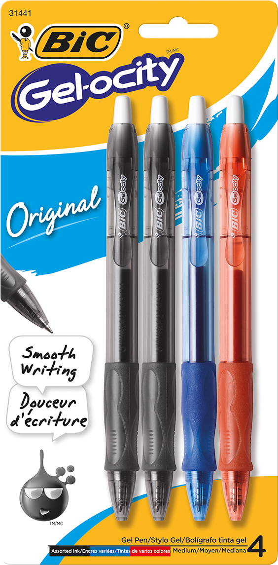 Product image 1 of 1 for Velocity Retractable Gel Pen Asst .7mm BP 4 Pk