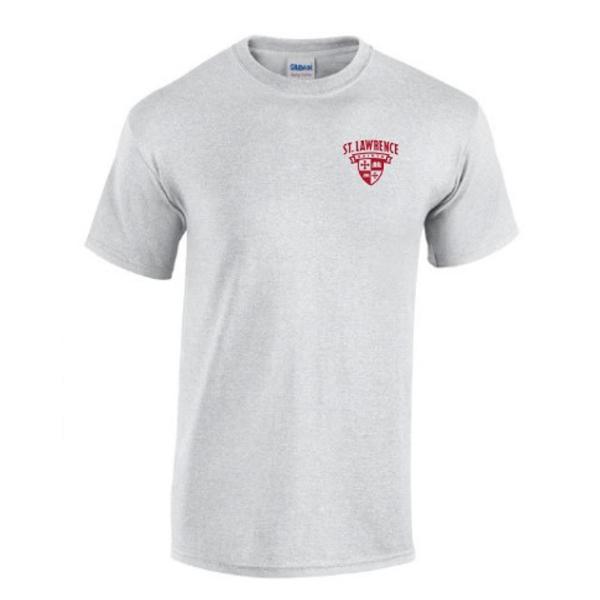Ash Gray Tee With Left Chest Shield; $16.95