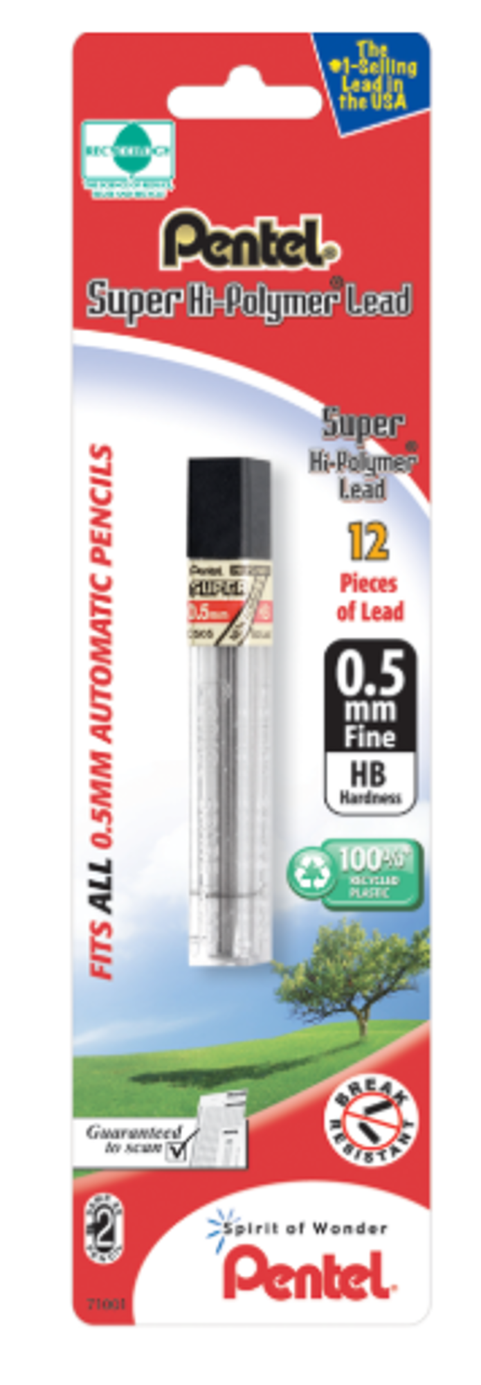 Product image 1 of 1 for Pentel Super Hi-Polymer .5mm Replacement Lead