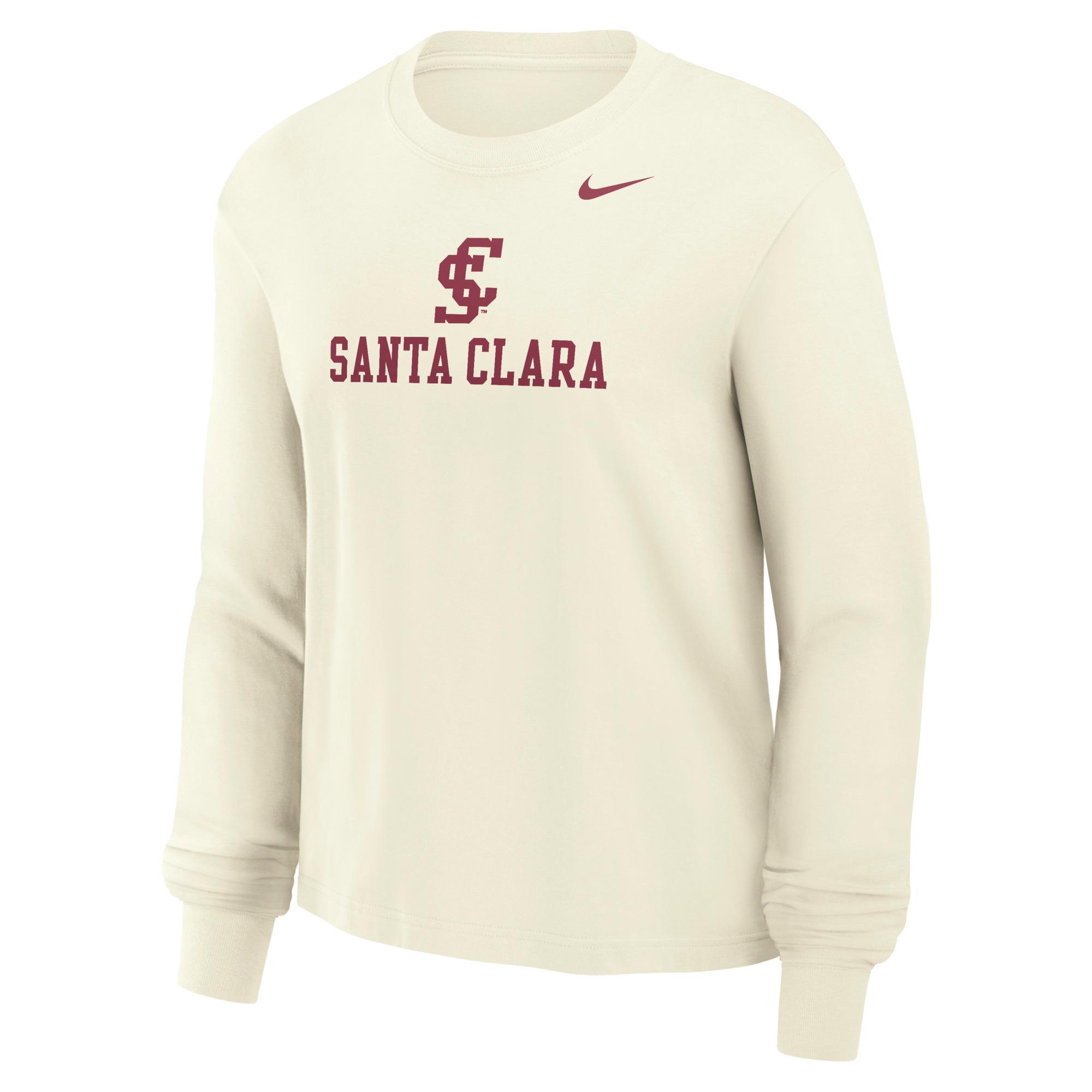 Product image 1 of 1 for Santa Clara Broncos Nike Women's Boxy Long Sleeve Tee, Sail