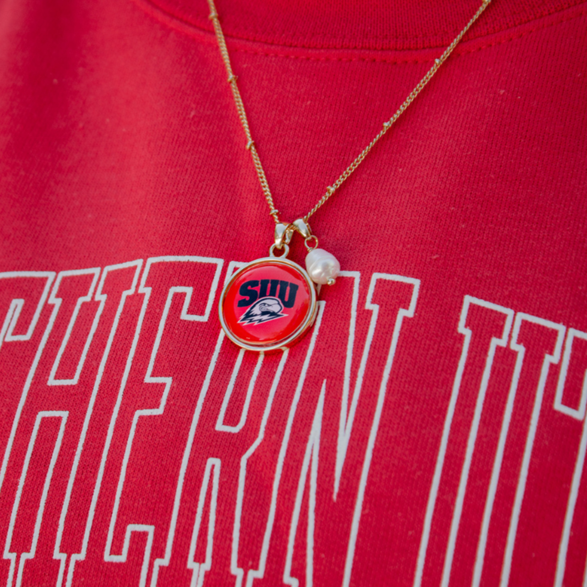 image of: SUU Gold Necklace