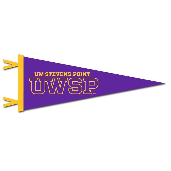 University of Wisconsin Stevens Point 9in x 24in Pennant, Purple; $18.98