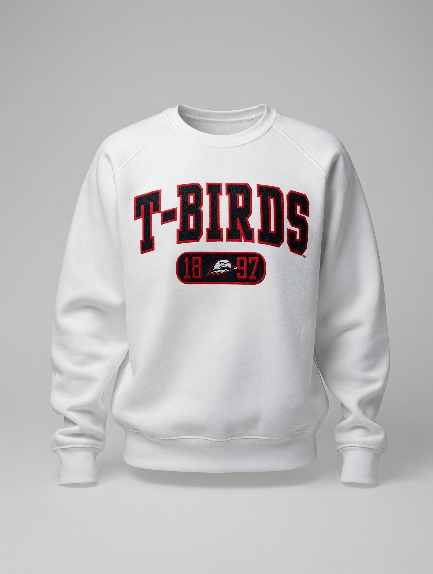 Product image 1 of 4 for League Crew White T-Birds Unisex 1897